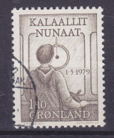 Greenland 1979 Mi. 115, 1.10 (Kr) Innere Autonomie Steuermann - Used Stamps