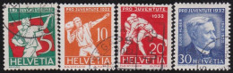 Suisse   .  Yvert  .     263/266     .        O        .    Oblitéré - Used Stamps