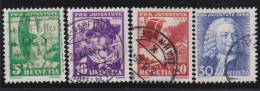 Suisse   .  Yvert  .     278/281     .        O        .    Oblitéré - Used Stamps