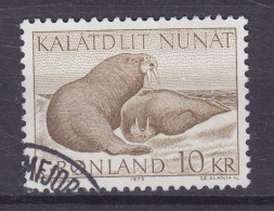 Greenland 1973 Mi. 83, 10.00 Kr Grönlands Tierwald Walross (Cz. Slania) - Used Stamps
