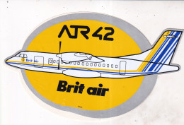 Autocollant Avion -   ATR 42  Brit Air - Stickers