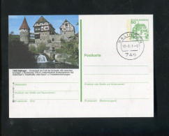 "BUNDESREPUBLIK DEUTSCHLAND" 1980, Bildpostkarte Mit Bildgleichem Stempel Ex "BALINGEN" (B0006) - Illustrated Postcards - Used