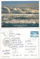 Antarctica #2 PPCs By Cruise Vessel "The Explorer" From Ushuaia 1996 + El Calafate Glacier Perito Moreno 2006 Argentina - Sonstige & Ohne Zuordnung