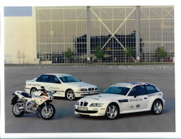 MM0932/ BMW 528i, M-Coupe, Motorrad, Safty Car Werksfoto Motorsport 24x18 Cm - Voitures