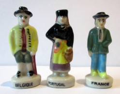 Fèves Brillantes - Couples D'Europe 1993 X 3 - - Countries