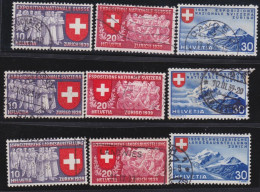 Suisse   .  Yvert  .     320/328       .        O        .    Oblitéré - Gebraucht