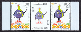 Montenegro 2019 Sport Games Of The Small States Of Europe Middle Row MNH - Montenegro