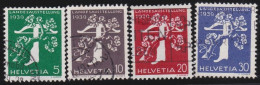 Suisse   .  Yvert  .     337/340      .        O        .    Oblitéré - Used Stamps