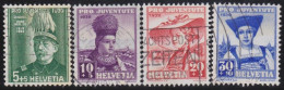 Suisse   .  Yvert  .     344/347      .        O        .    Oblitéré - Used Stamps