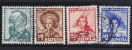 Suisse   .  Yvert  .     354/357      .        O        .    Oblitéré - Used Stamps