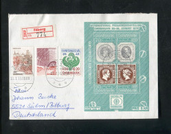 "DAENEMARK" 1977, Block 1 U.a. Auf Reco-Brief Ex Faeborg (B0016) - Storia Postale