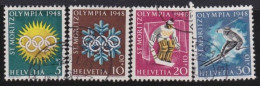 Suisse   .  Yvert  .     449/452    .        O        .    Oblitéré - Used Stamps