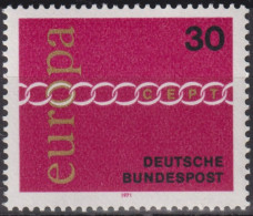 1971 Deutschland > BRD, ** Mi:DE 676, Sn:DE 1065, Yt:DE 539, Europa (C.E.P.T.) 1971 - Kette - 1971