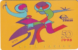 CAPE VERDE(chip) - Kola Sanjon 1998, Painting/Mito, Used - Capo Verde