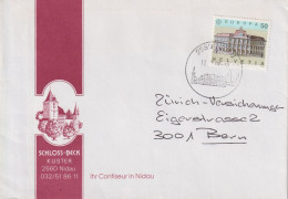 Motiv Brief  "Schloss Beck Kuster, Nidau"       1990 - Storia Postale