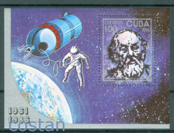 1986 Space,Konstantin Tsiolkovsky,russian Rocket Scientist,Cuba,Bl.94,MNH - Amérique Du Sud