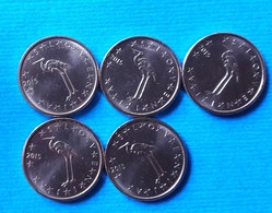 SLOVENIA  1 Cent 2015 UNC 5 Pieces From Roll - Slovenië