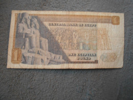 Ancien Billet De Banque Egypte  One Pound - Egipto