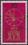 1971 Deutschland > BRD, ** Mi:DE 688, Sn:DE 1072, Yt:DE 548, Johannes Kepler, Astronom - Astrologie