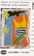 COLOMBIA(Tamura) - Mujer Caribe, Painting/Maria De La Paz Jaramillo, Tirage 10000, Used - Colombia