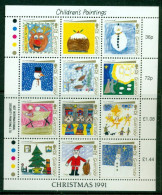 GUERNSEY 1991 Mi 537-48 Mini Sheet** Children's Paintings [B484] - Autres & Non Classés