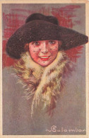 N°24606 - Illustrateur - E. Colombo - Femme Portant Un Chapeau Avec Une Voilette - Colombo, E.