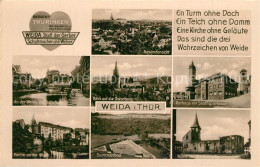 73506838 Weida Thueringen Osterburg Sommerbad Ruine Wiedenkirche Rathaus Gedicht - Weida