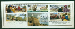 GUERNSEY 1993 Mi BL 10** Siege Of Castle Cornet 1643/51 [B492] - Militares