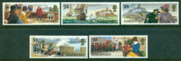 GUERNSEY 1993 Mi 612-16** Siege Of Castle Cornet 1643/51 [B493] - Militares