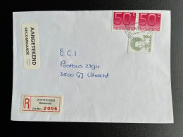 NETHERLANDS 1995 REGISTERED LETTER ZOETERMEER MEEUWENVELD TO UTRECHT 17-05-1995 NEDERLAND AANGETEKEND - Briefe U. Dokumente