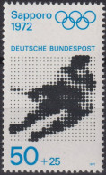 1971 Deutschland > BRD, ** Mi:DE 683, Sn:DE B475, Yt:DE 547,Eishokey, Olympische Spiele 1972, Sapporo Und München - Invierno 1972: Sapporo