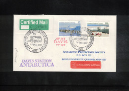 Australian Antarctic Territory 1992 Antarctica - Base Davis - Post Mail Via Ship Aurora Australis - Onderzoeksstations