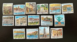 GREECE,1990, CAPITALS OF PREFECTURES PART II PERFORATED, USED - Gebraucht