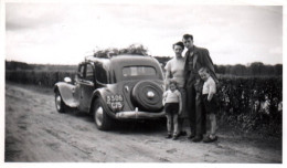 Automobile - Photo Ancienne Originale - CITROËN TRACTION - Voiture Auto - 11x6,7 Cm - Passenger Cars