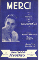 Jules Ladoumègue - Partition Merci (1940) - Gesang (solo)