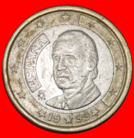 * PHALLIC TYPE 1999-2006: SPAIN  1 EURO 1999! JUAN CARLOS I (1975-2014) · LOW START ·  NO RESERVE! - Spanje