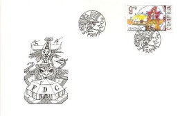 FDC 320 Czech Republic EUROPA 2002 Lion Circus Clown - 2002