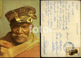 OLD MAN COSTUME TIMOR POSTCARD STAMPED TIMBRE - Asia