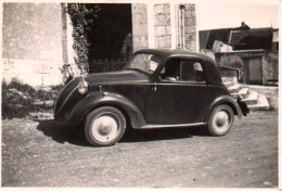 Automobile - Photo Ancienne Originale - Voiture Auto De Marque SIMCA 6 - 1937 - 6x8,5 Cm - Toerisme