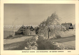 72395739 Geising Erzgebirge Bergstadt Am Oberen Vorwerk Winter Geising - Geising