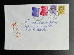 NETHERLANDS 1985 REGISTERED LETTER ZOETERMEER W. DE ZWIJGERLAAN TO UTRECHT 21-01-1985 NEDERLAND AANGETEKEND - Covers & Documents