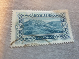 Syrie - Kalat Yamoun - 2pi.50 - Yt 162 - Bleu-vert - Oblitéré - Année 1925 - - Gebruikt