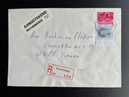 NETHERLANDS 1992 REGISTERED LETTER ZEVENHUIZEN TO VIANEN 19-02-1992 NEDERLAND AANGETEKEND - Lettres & Documents