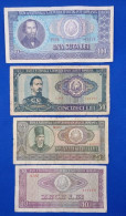 Lot Romanian 4 Banknotes 1966 / 100 Lei 1966, 50 Lei 1966, 25 Lei 1966, 10 Lei 1966 - Roumanie