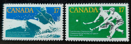 Canada 1979 MNH Sc #833** -834**   2 X 17c, Sport Championships - Neufs