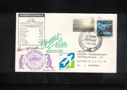 Australian Antarctic Territory 1992 Antarctica - Base Davis - Ship Aurora Australis - Christmas - Bases Antarctiques