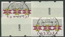 Lettland 1994 Automatenmarken 0,03/0,05/0,10/0,15, ATM 1 S 1 Mit Nr. Ersttag - Lettland