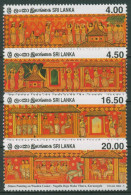 Sri Lanka 2004 Feiertag Vesakh Holzmalerei 1461/64 Postfrisch - Sri Lanka (Ceylon) (1948-...)