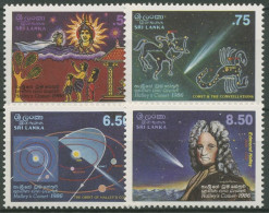 Sri Lanka 1986 Weltraum: Halleyscher Komet 732/35 Postfrisch - Sri Lanka (Ceylon) (1948-...)