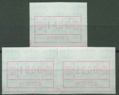 Luxemburg ATM 1992 Landesname Fehlt, Satz 3 Werte ATM 2d S2 XX Postfrisch - Vignette